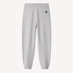 Sportbroek van fleece in effen grijs jongens