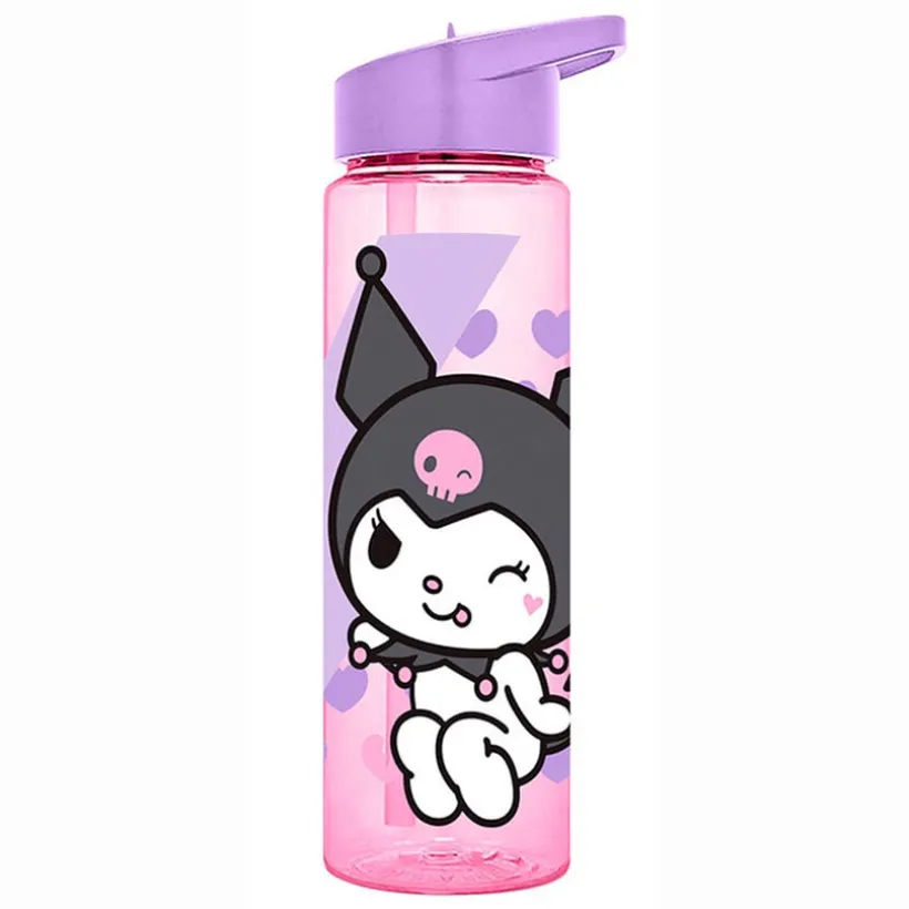 Sportdrinkfles met rietje 600ml Hello Kitty Kuromi