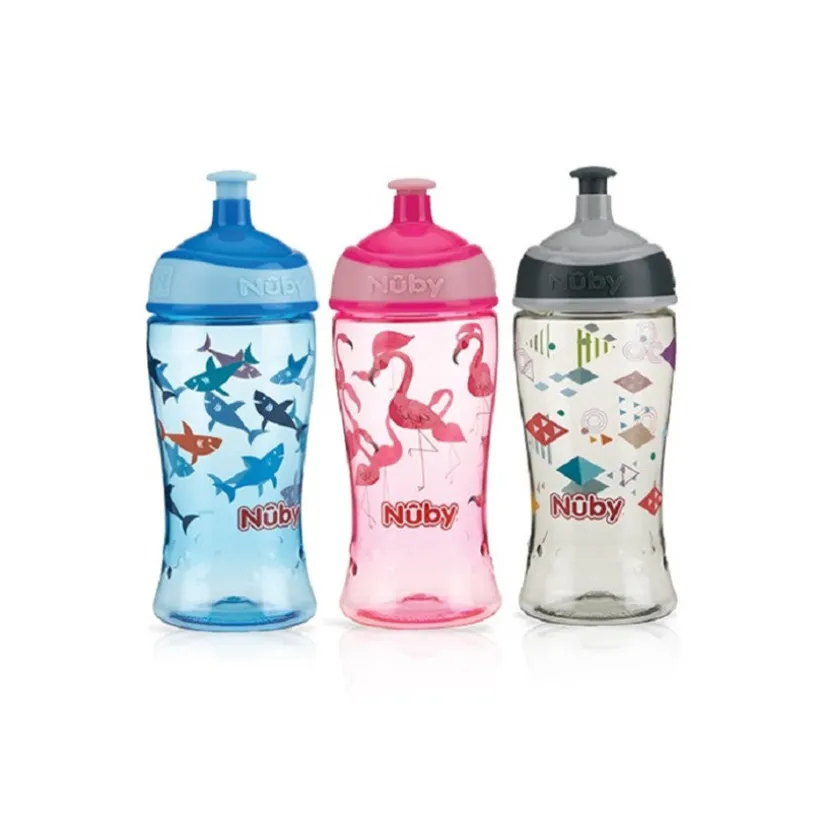 Sportieve drinkfles pop-up in Tritan 360 ml