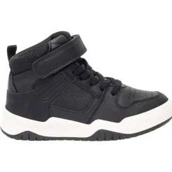 Sportieve hoge sneakers met tong en uitsnijdingen jongens