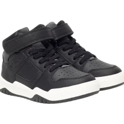 Sportieve hoge sneakers met tong en uitsnijdingen jongens