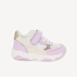 Sportieve mesh sneakers met glitters voor meisjesbaby's