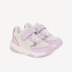 Sportieve mesh sneakers met glitters voor meisjesbaby's