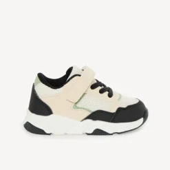 Sportieve mesh sneakers met inzetstukken voor babyjongen