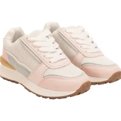 Sportieve sneakers in mesh met inzetstukken meisjes