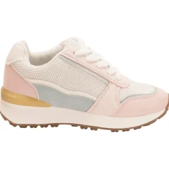 Sportieve sneakers in mesh met inzetstukken meisjes