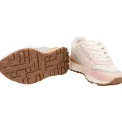 Sportieve sneakers in mesh met inzetstukken meisjes