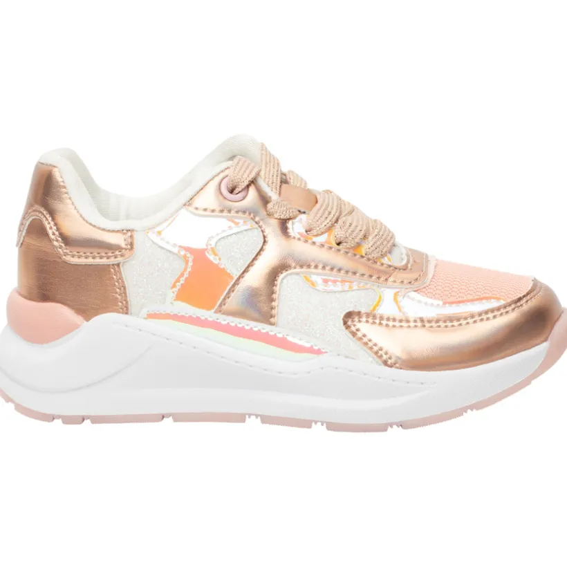 Sportieve sneakers met iriserende details meisjes