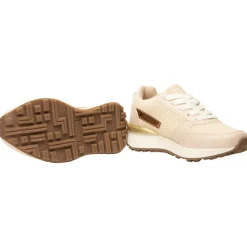 Sportieve sneakers van mesh met veters meisjes
