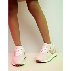 Sportieve sneakers van mesh met veters meisjes