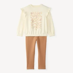 Sportset voor meisjes met pailletten en glitters