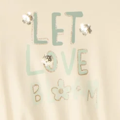 Sportset voor meisjes met pailletten en glitters