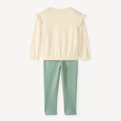 Sportset voor meisjes met pailletten en glitters