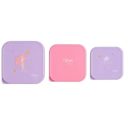 Stapelbare lunchbox van roestvrij staal 3STKS Mermaid