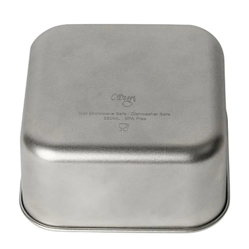 Stapelbare lunchbox van roestvrij staal 3STKS Blue Dino