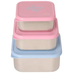 Stapelbare lunchbox van roestvrij staal 3STKS Ballerina