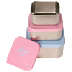 Stapelbare lunchbox van roestvrij staal 3STKS Ballerina