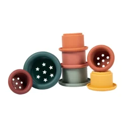 Stapelbare siliconen potjes met speelse perforaties Classic Cool