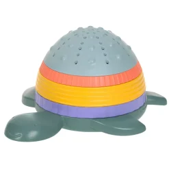 Stapelspeelgoed Toren Schildpad Groen 5stks 12m+