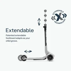Step 3 wielen Xtend Mini-Ride 12M-9jaar Cool Grey