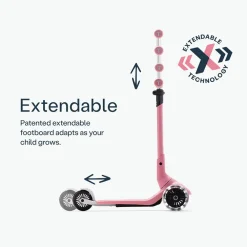 Step 3 wielen Xtend Mini+ scooter 2jaar-9jaar Roze