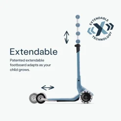 Step 3 wielen Xtend Mini+ scooter 2jaar-9jaar Ice Blue
