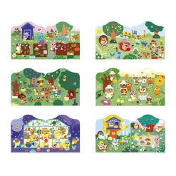 Stickerboek en decors Le Jardin van Janod