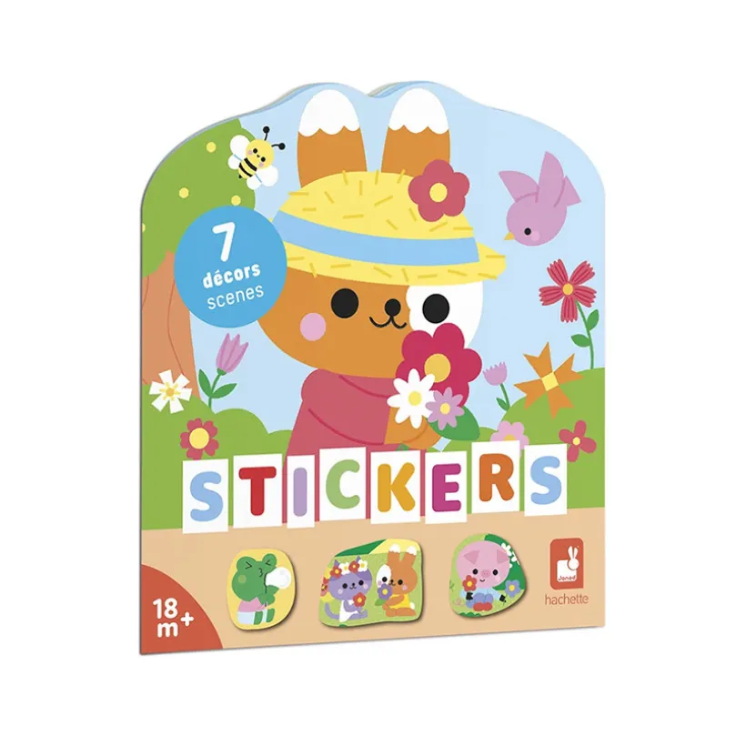 Stickervel en decorboek La Campagne van Janod