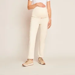 Straight jeans voor zwangerschap met hoge hoofdband