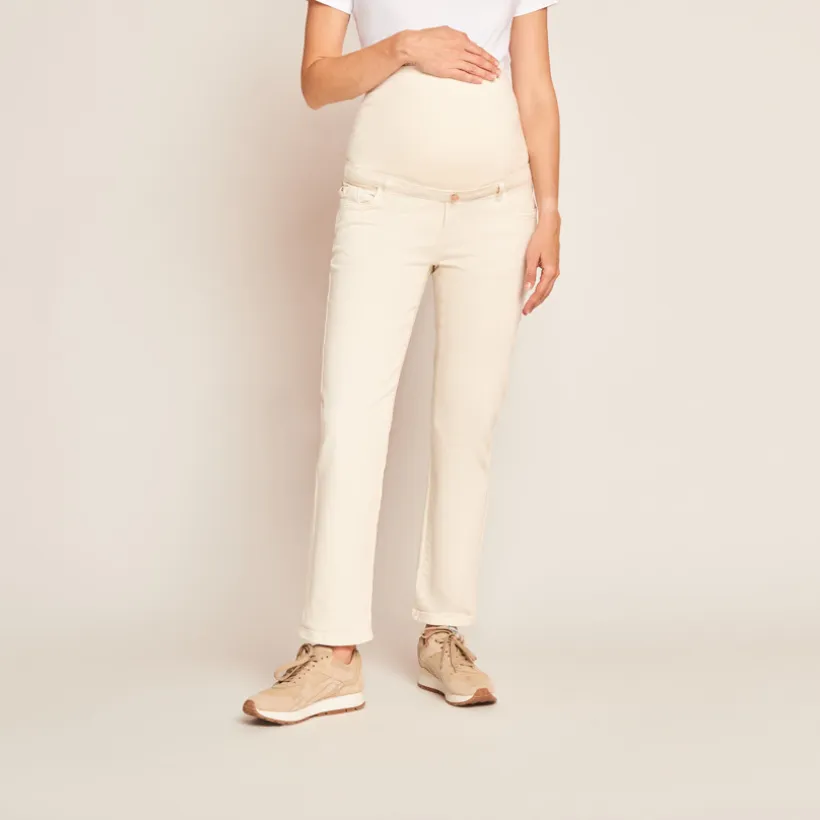 Straight jeans voor zwangerschap met hoge hoofdband
