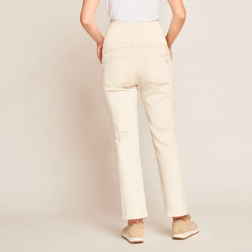 Straight jeans voor zwangerschap met hoge hoofdband