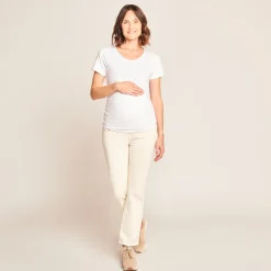 Straight jeans voor zwangerschap met hoge hoofdband