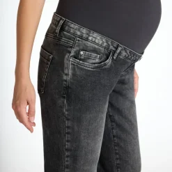 Straight jeans voor zwangerschap met hoge hoofdband