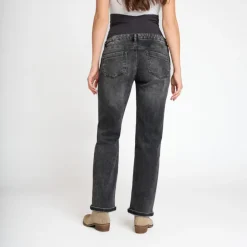 Straight jeans voor zwangerschap met hoge hoofdband