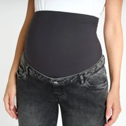 Straight jeans voor zwangerschap met hoge hoofdband