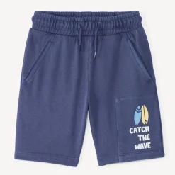 Surf print sweatshorts jongens
