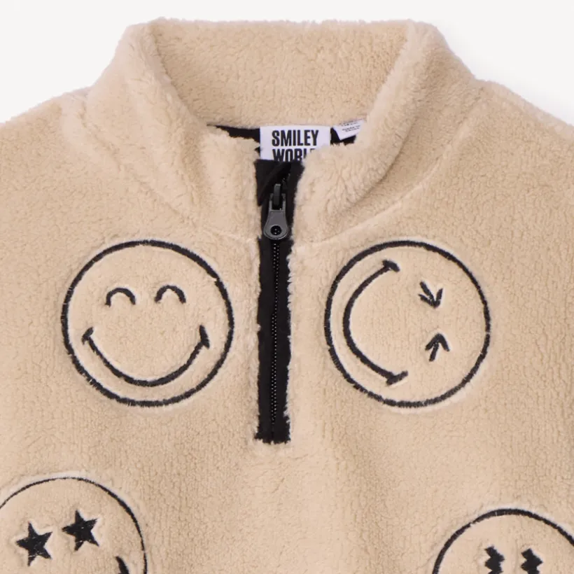 Sweat camionneur in sherpa SmileyWorld jongens