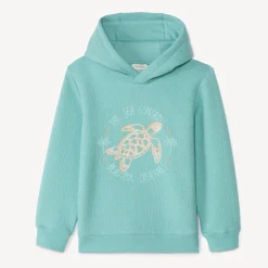 Sweat à capuche en molleton avec broderie fantaisie garçon