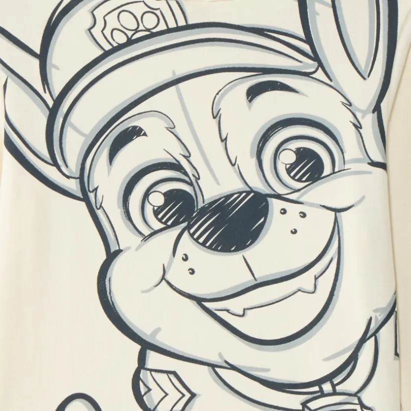Sweat à capuche met print van Chase uit Paw Patrol jongens