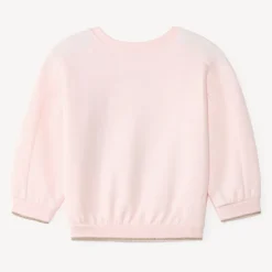 Sweater meisjes met hondenborduurwerk en fantasiedetails