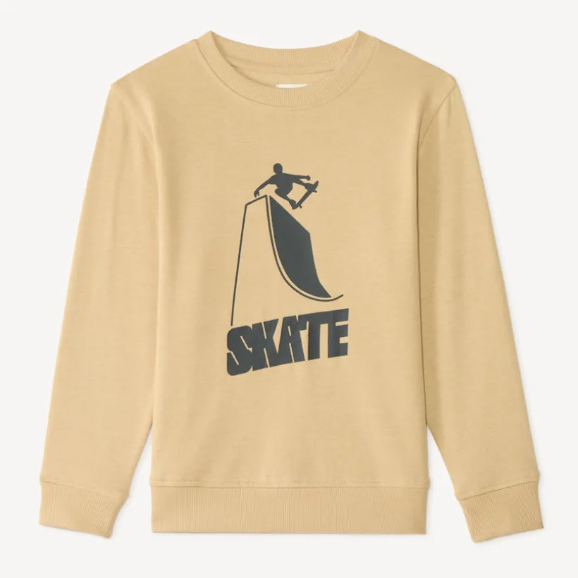 Sweater met lange mouwen van fleece jongens