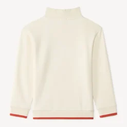 Sweater met rits jongens met vintage racing motief