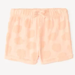 Sweater shorts van badstof met reliëfpatronen meisjes.