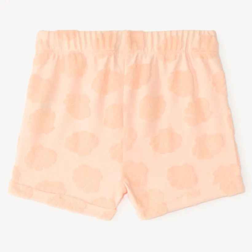 Sweater shorts van badstof met reliëfpatronen meisjes.