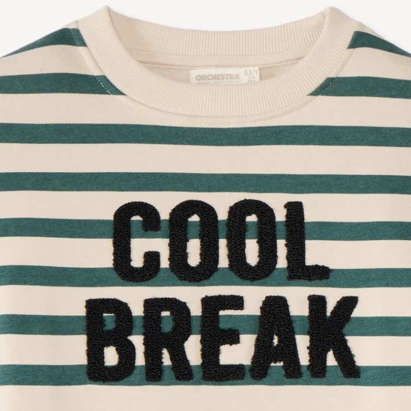 Sweater voor jongens met strepen "Cool Break