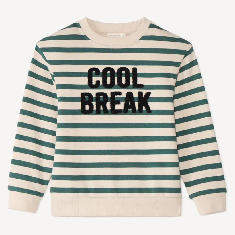 Sweater voor jongens met strepen "Cool Break