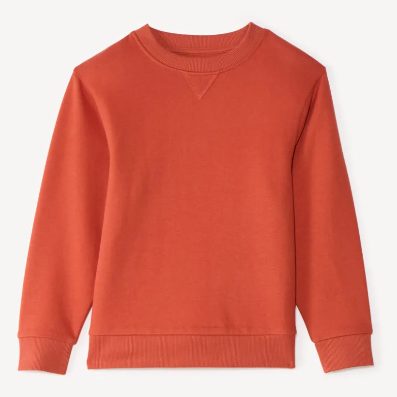 Sweat jongens van eenkleurig fleece