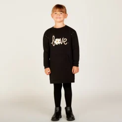 Sweatjurk met lange mouwen en strass meisjes