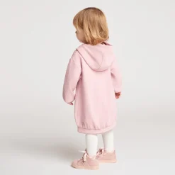 Sweatjurk voor meisjes met capuchon en print van een hond en kat