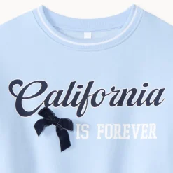 Sweat meisjes met Californische print en elastische onderkant